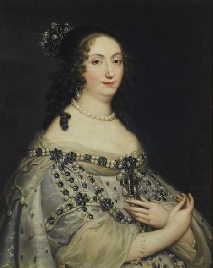 Justus van Egmont Portrait of Louise Marie Gonzaga de Nevers oil painting picture